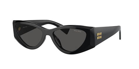 Miu Miu MU 06YS 54 Dark Grey & Black Sunglasses .